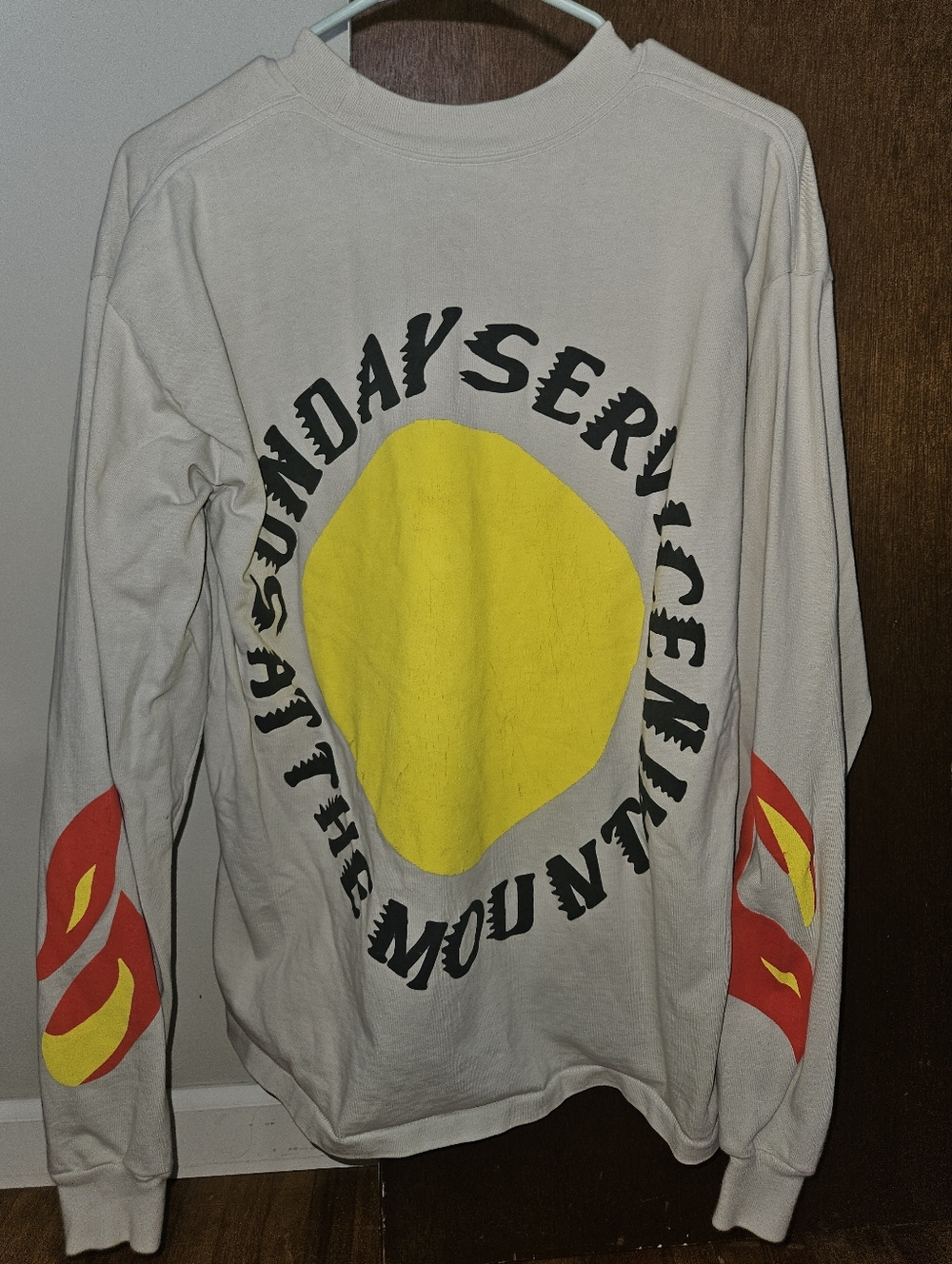 Sunday Service At The Mountain Holy Spirit Graphic Thick Long-Sleeve Shirt Kanye